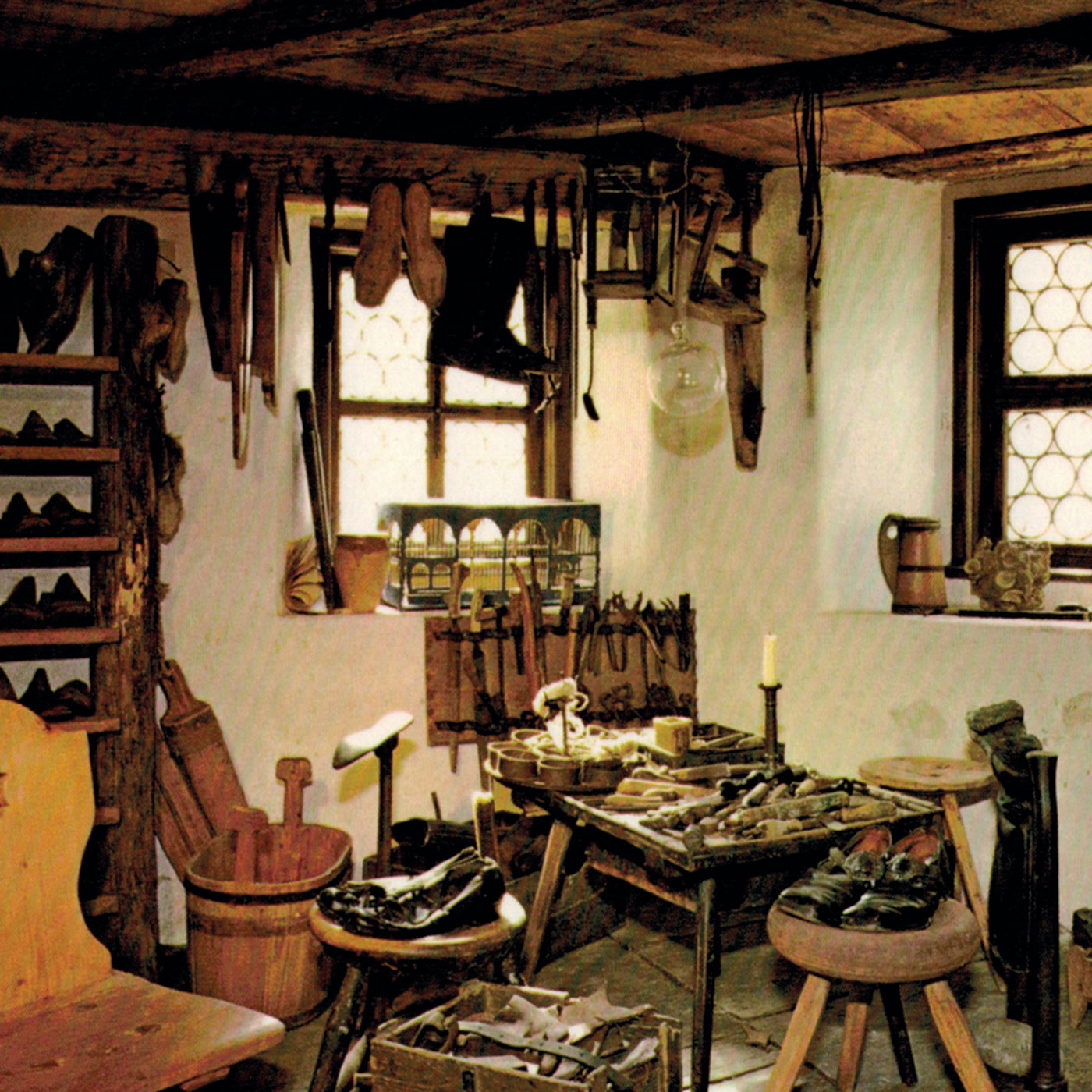 Die Schusterwerkstatt im neusten Anbau von 1500