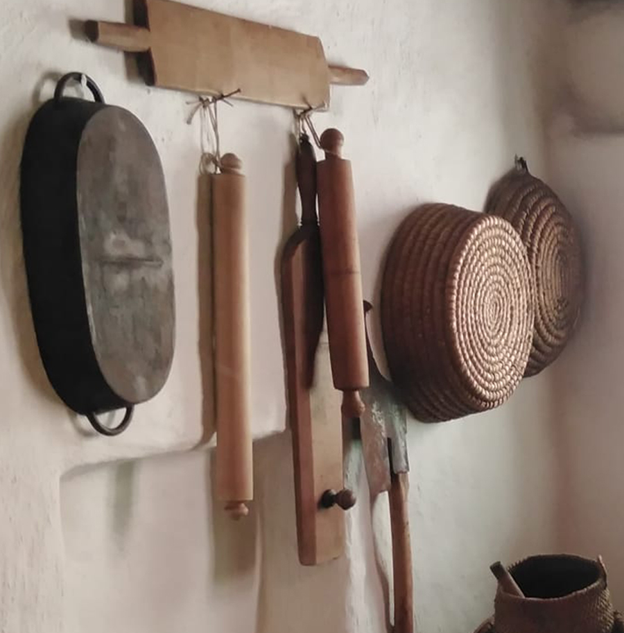 die Vorratskammer, gut ausgestattet